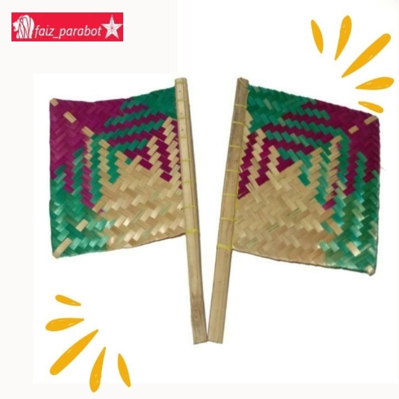 Hihid Kipas Angin Anyaman Bambu / Kipas Bambu Hihid Bayi
