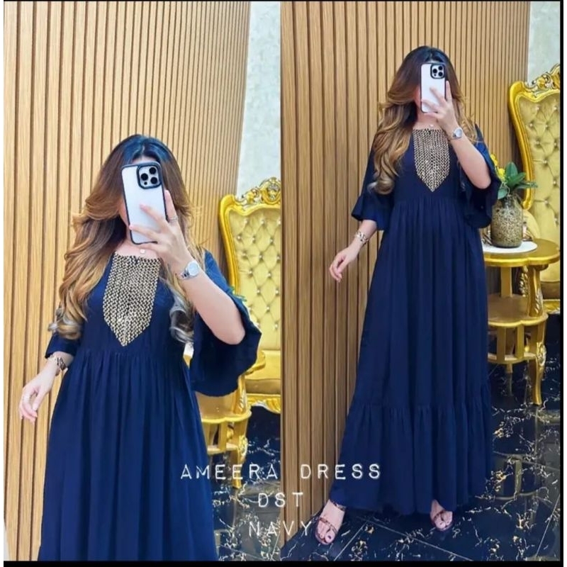 DRESS AMEERA RENDA SULTAN GAMIS INDIA KAFTAN INDIA TERBARU