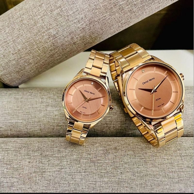 Christ Verra 20700L-15 RG - Jam Tangan Wanita - Rosegold - Original - Garansi Resmi