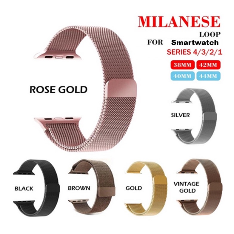 KODE Y93Y Tali Jam baja Strap Smart Watch  Watch  iwatch Series 42444549MM Bahan Milanese Loop Apple