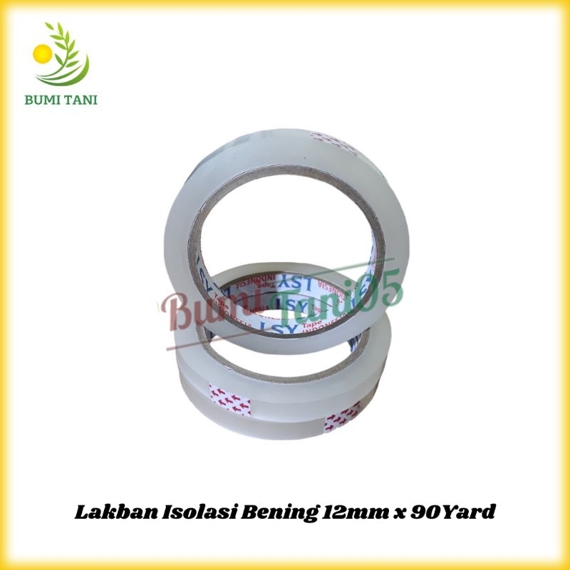 

Lakban Bening Isolasi Bening 12mm x 90 Yard