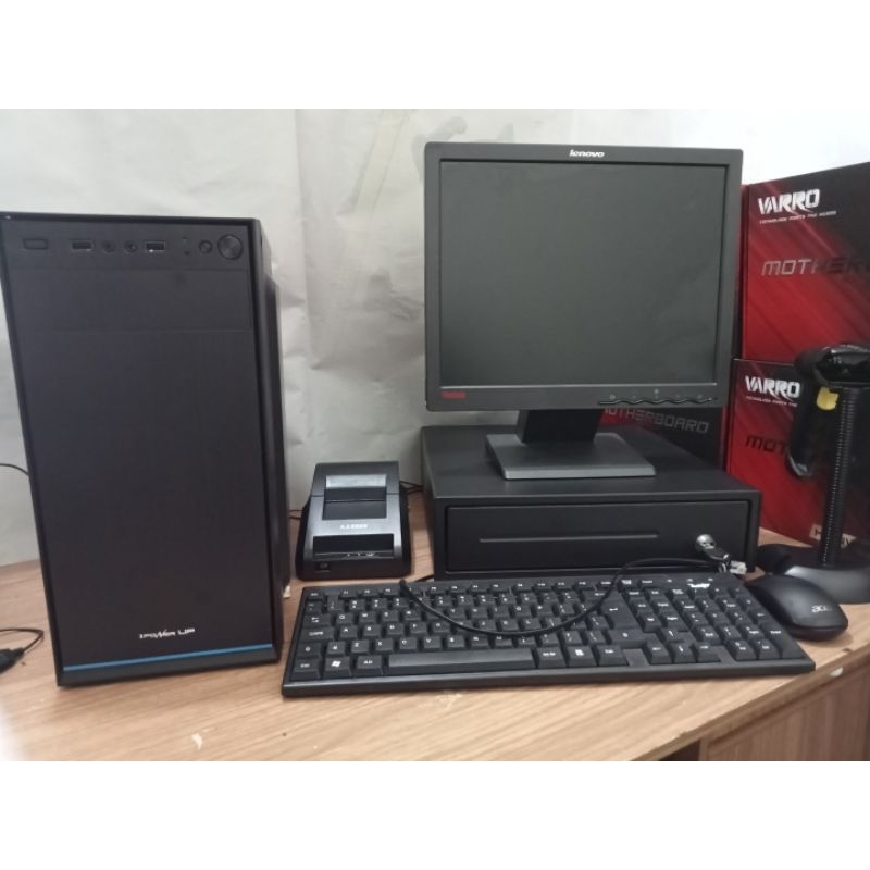 Komputer kasir lengkap core i3/intel G3210 siap pakai ll pc kasir ll kasir terbaik ll PC siap pakai system ipos untuk usaha anda II komputer Pc rakitan lengkap siap pakai untuk kasir-1
