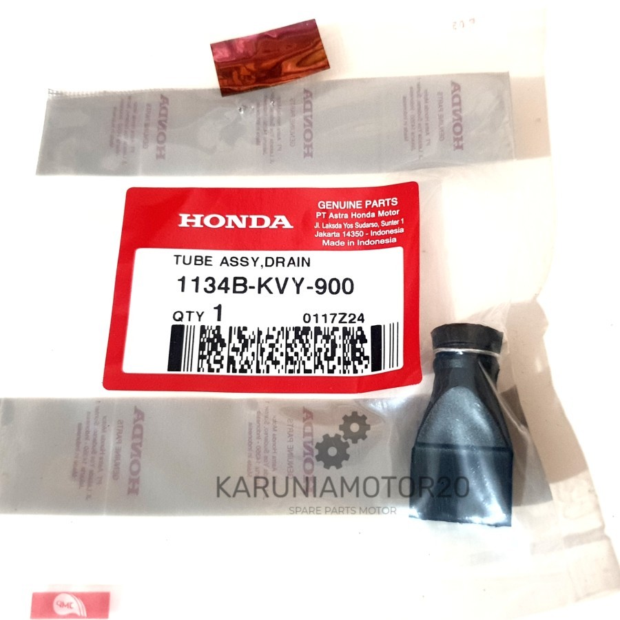 Karet Hawa Pembuangan CVT Beat Karbu/eSP Original AHM 1134B-KVY-900