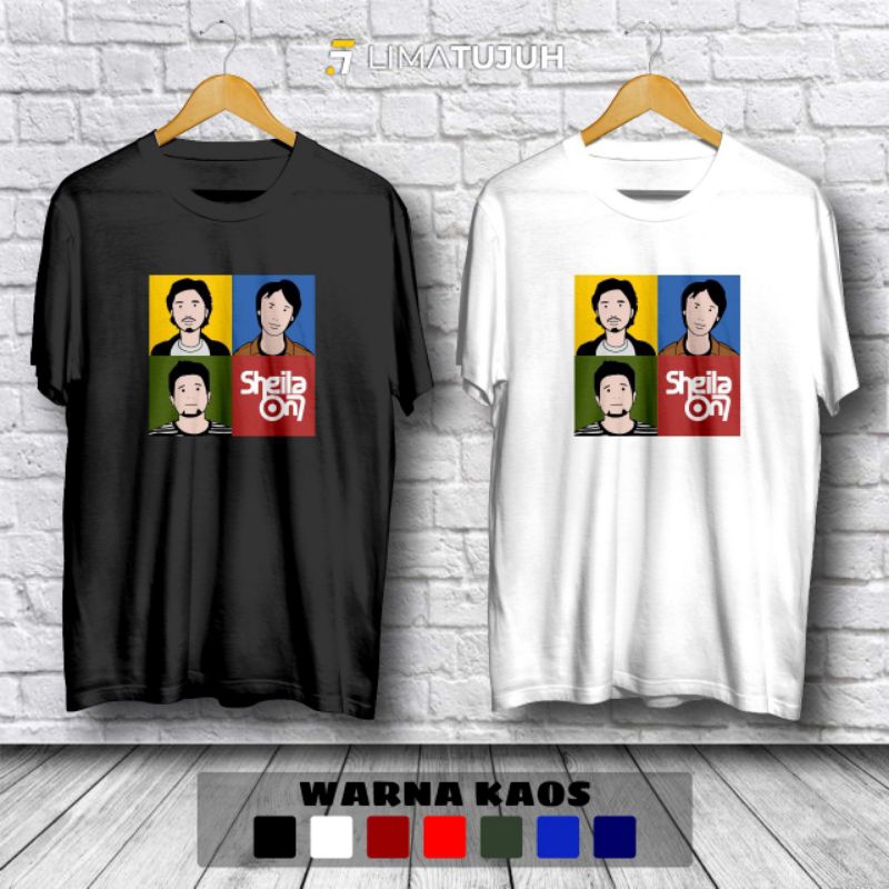 Kaos Baju Sheila On 7 Personil 3D Kaos Musik Baju Distro
