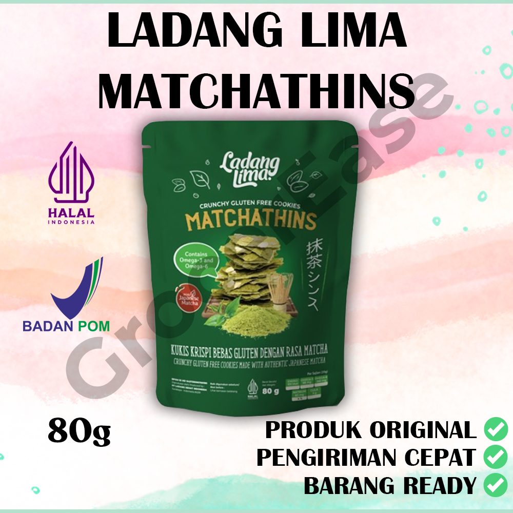 

Ladang Lima Matchathins Cookies 80g - Healthy Snack Gluten Free