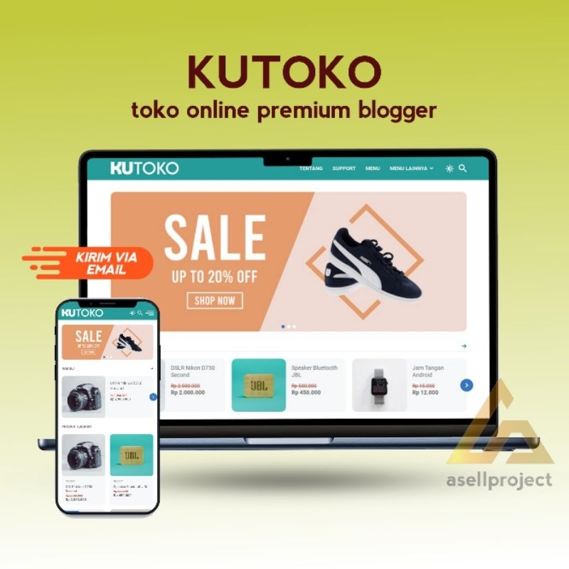 Kutoko Template Blogger Toko Online
