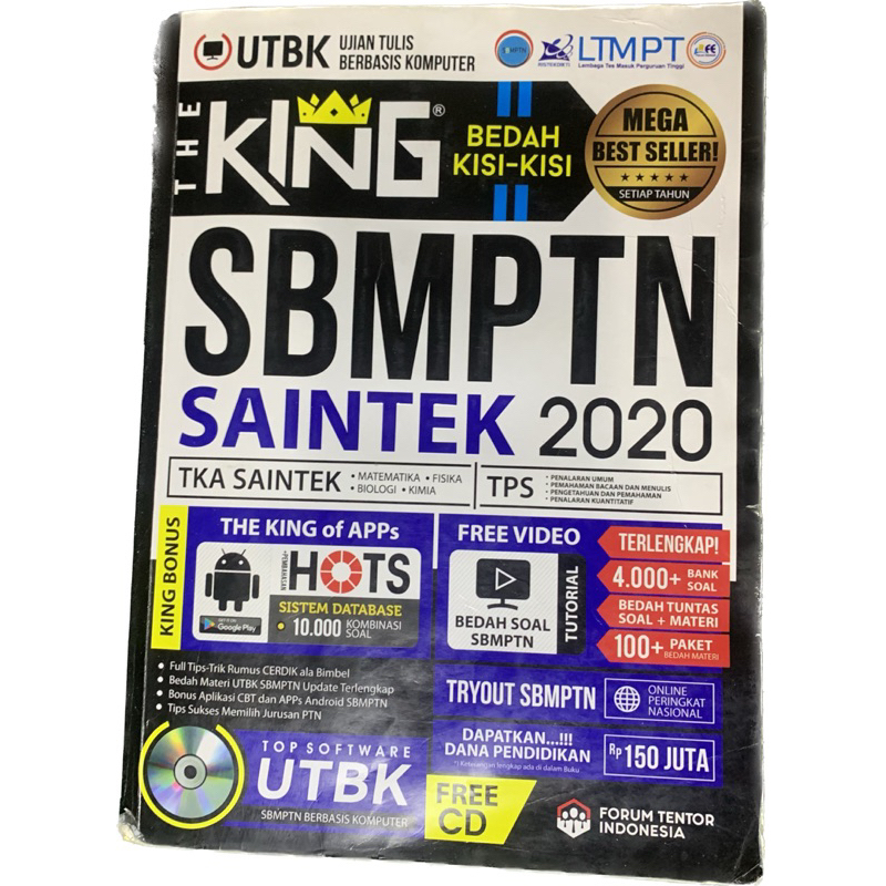 Buku The King UTBK SBMPTN Saintek 2020 preloved