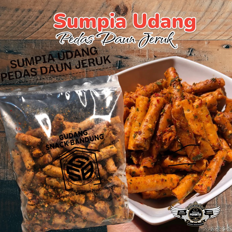 

500 Gram - Sumpia Udang Varian Rasa Pedas Daun Jeruk