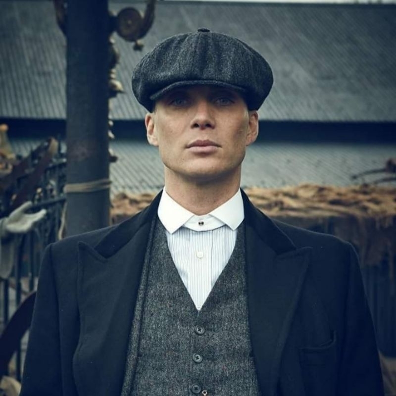 Tomshelby Newsboy Cap Wool Super Grey Series | Topi Newsboy Classic