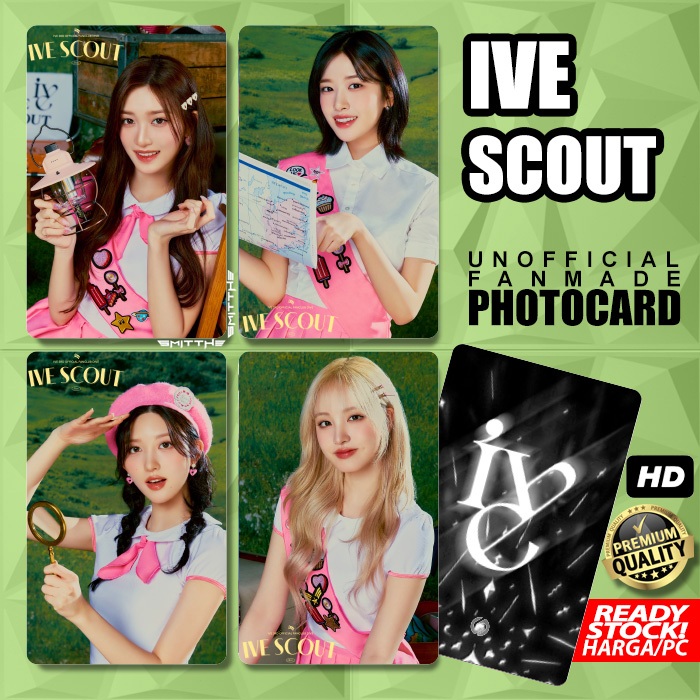 Photocard ive Scout Unofficial Kartu Kpop Photo Card