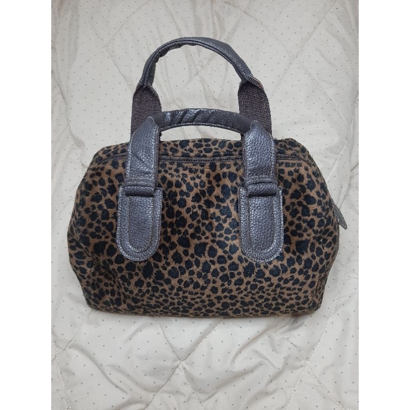 Preloved Tas Corak Macan Bahan Kain