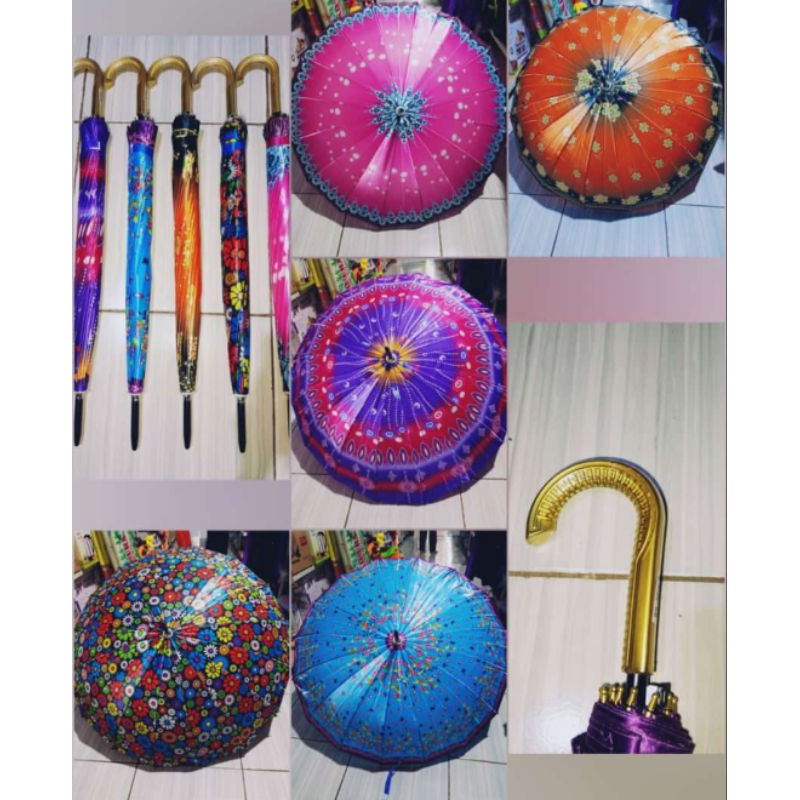 payung satin 16 jari