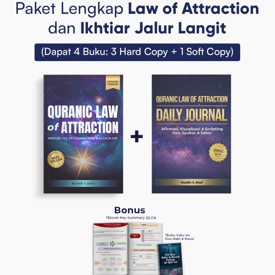 

PROMO SALE Paket QLOA Daily Journal