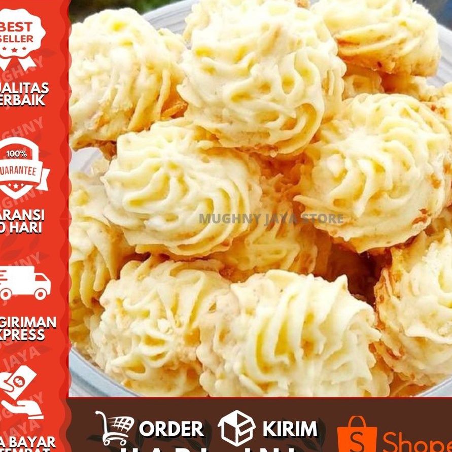 

C6369 TERLARIS COD kue Sagu Keju susu Kue Sagu Keju 25gram 14 Kg Per Toples Paket Murah