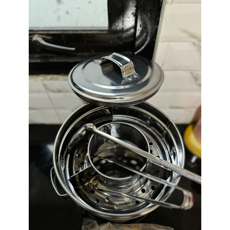 dandang bakso stainless sekat tebal uk 22 / dandang bakso termurah / hampers dandang