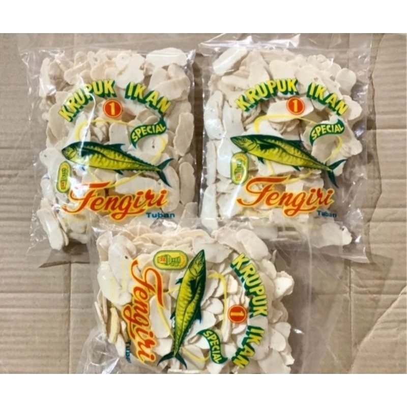 

Kerupuk Ikan Tengiri Spesial Asli TubanKemasan 250 gr Asli Tuban