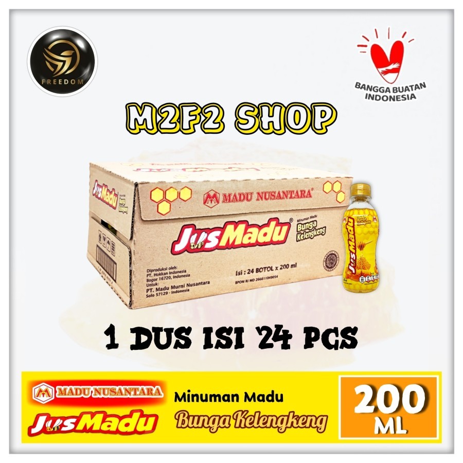 

Minuman Jus Madu Nusantara Bunga Kelengkeng Botol Pet - 200 ml (Kemasan Karton)