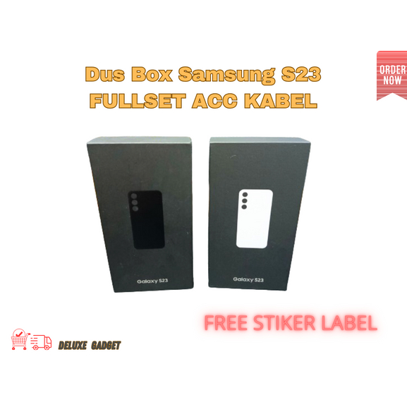 

DUS BOX SAMSUNG S23 FULL SET ACC KABEL FREE REQUEST STIKER LABEL