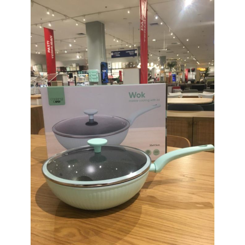 WAJAN PENGGORENGAN INFORMA/COOKING COLOR HARRIS WAJAN PENGGORENGAN/WOK PAN HIJAU