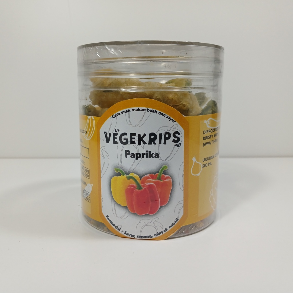 

Keripik Paprika 500 mL Vegekrips
