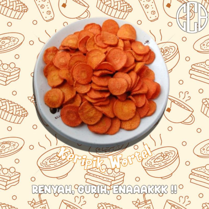 

KERIPIK WORTEL | Keripik Sehat | Cemilan Diet | 200g