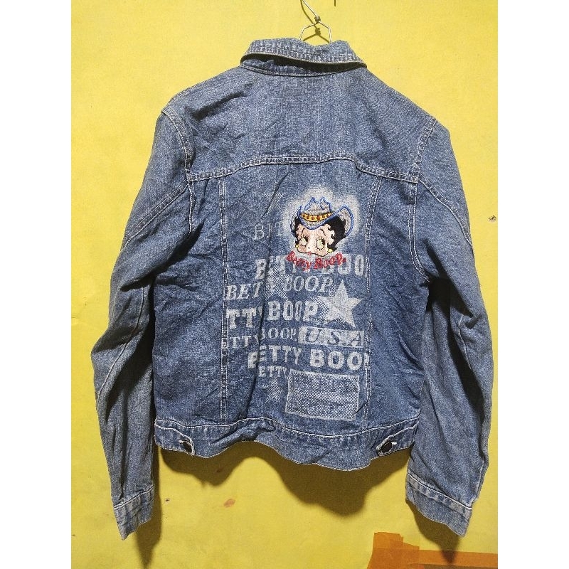 jaket jeans Betty boop second vintage
