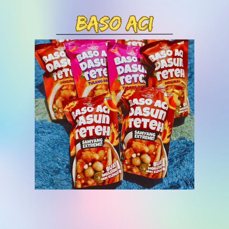 

(Baci) Baso Aci Teteh Balikpapan asli Bandung Klengerr makanan instan 190gr