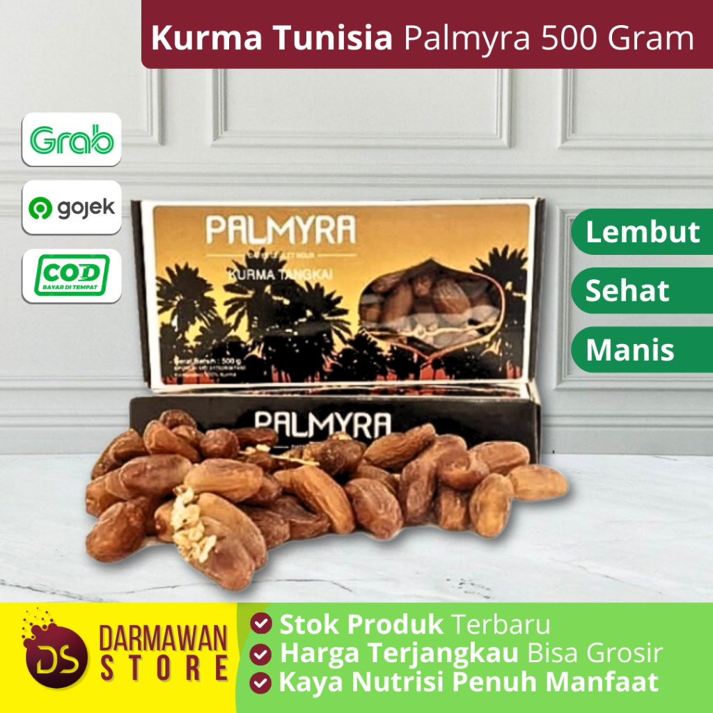 

Kurma Tunisia Tangkai Palmyra 500 gram / Kurma Tunisia Asli / Kurma Tunisia Basah / Kurma Tunisia Tangkai / Kurma Tunisia Premium / Kurma Palmyra Tangkai