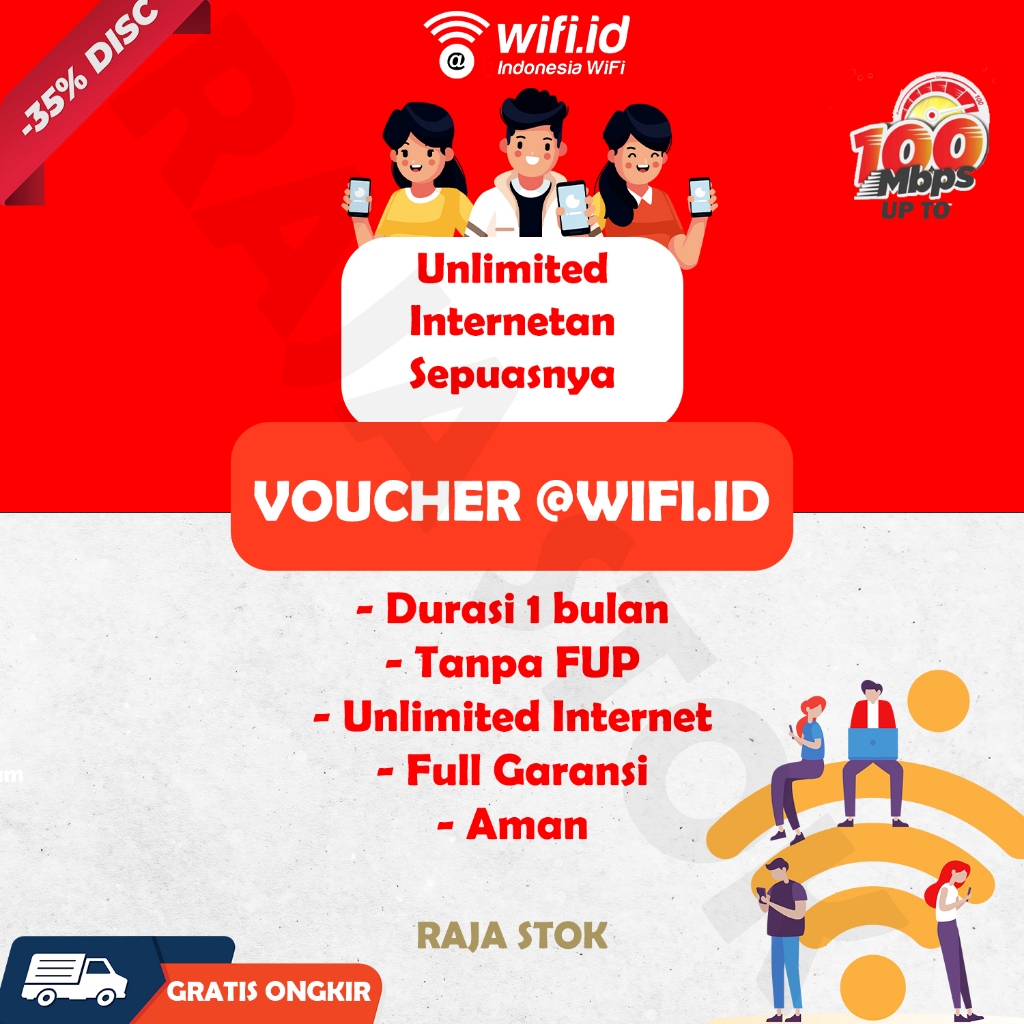 PERDANA VOUCHER WIFI ID 1 BULAN GARANSI