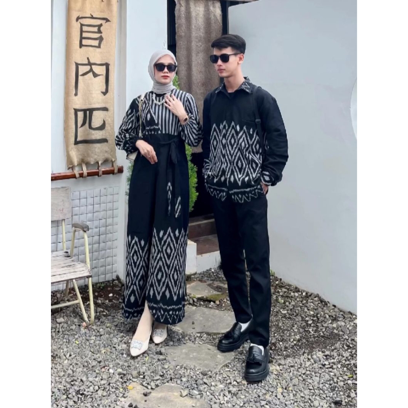 BAJU KAIN TENUN  Baju couple / dress / kemeja / dress / baju kain tenun asli / keren