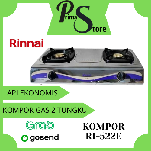 KOMPOR RINNAI 2 TUNGKU RI-522E/RI-522E/RI-522E