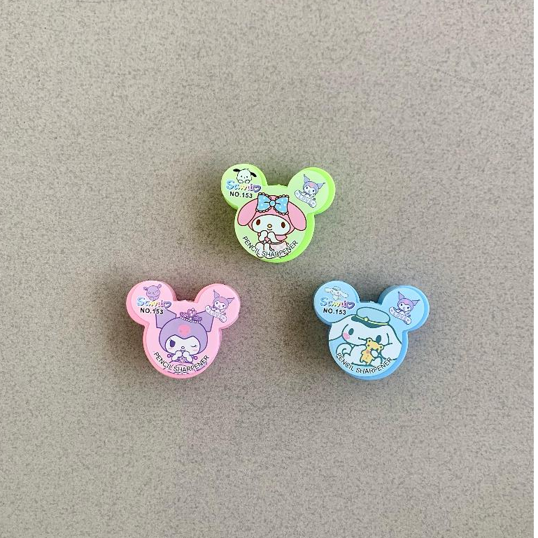 

Rautan Pensil Sanrio 2 Lubang 153 - Serutan Pensil - Asahan Pensil Kuromi 2in1 - Pencil Sharpeners