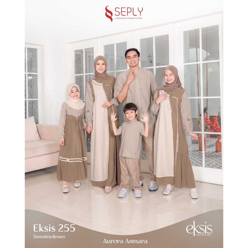 ES - (COD) SEPLY EKSIS 255 SEMOLINA BROWN (Meyra 247, Selia 157, Kaseo 220, Kliko158) Baju Sarimbit 