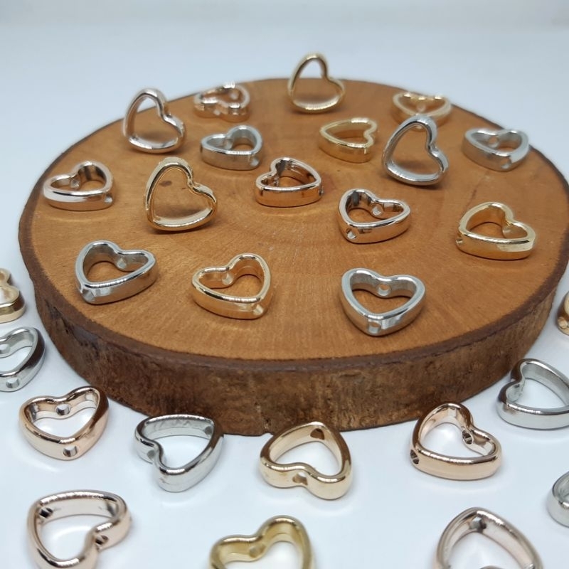 MANIK MOTE RING PANDORA LOVE TEBAL / CHARM AKSESORIS SERI HEART / SPACER BEADS HATI