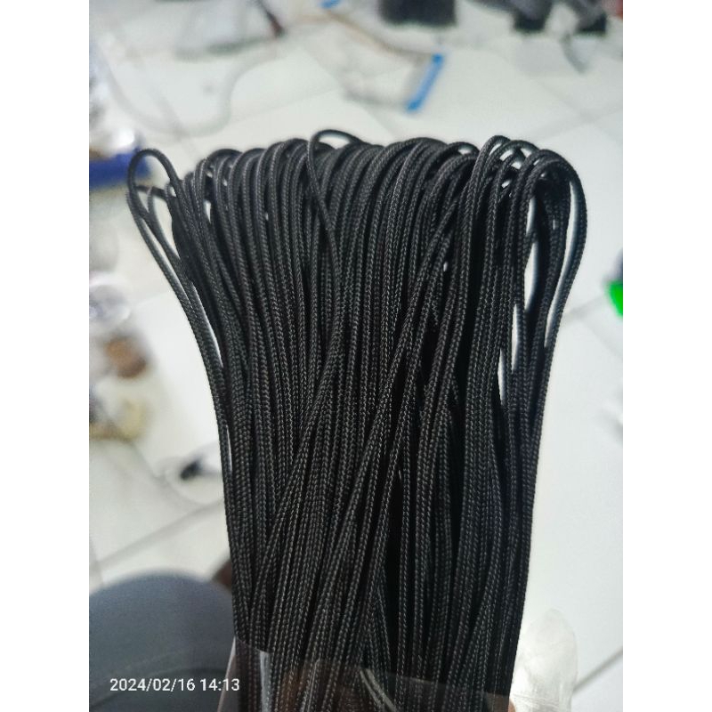 Tali mini cord 1.5mm cordprasi 50m hitam