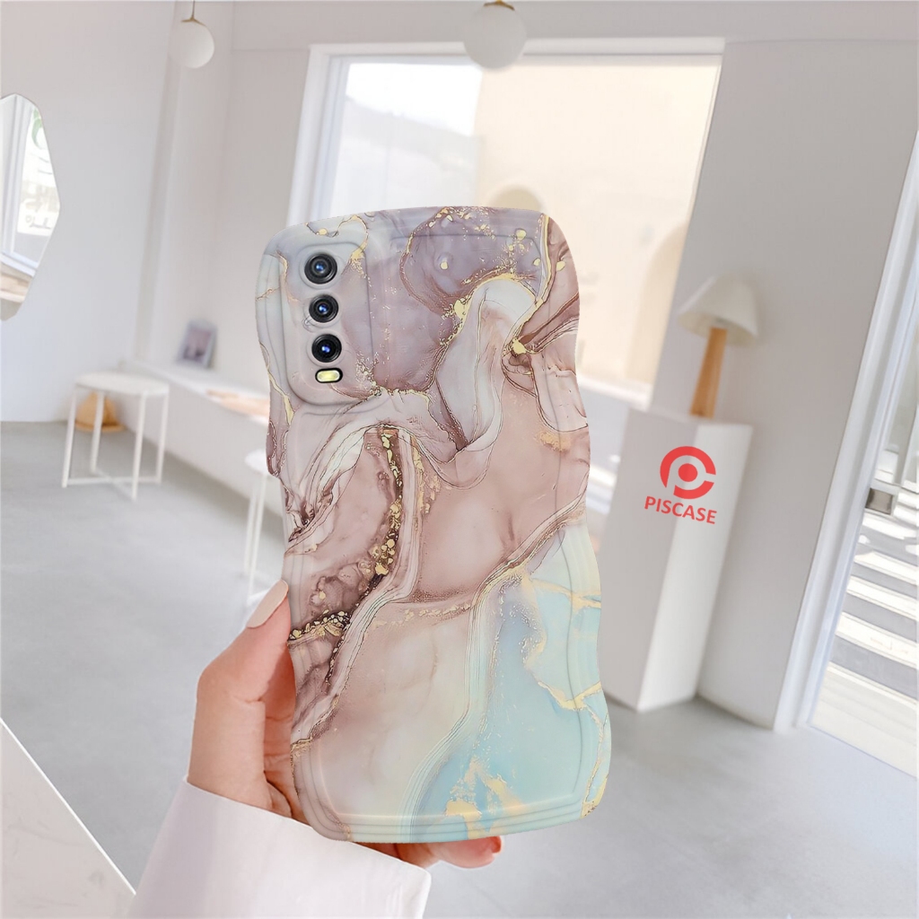 Softcase VIVO Y20 / Y12S / Y20S GELOMBANG Terbaru - Fashion Softcase - Casing VIVO Y20 / Y12S / Y20S