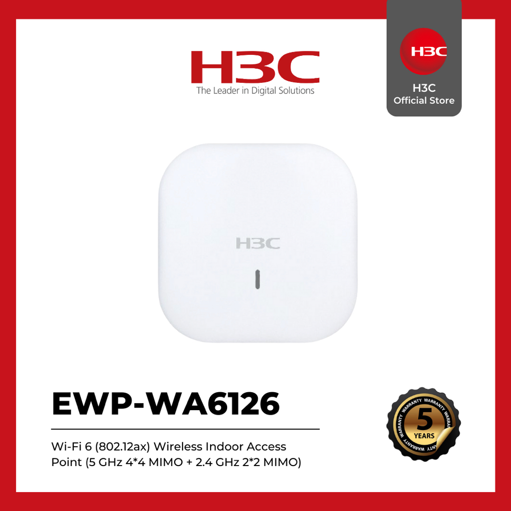 H3C EWP-WA6126 Wi-Fi 6 802.11ax 5374Mbps Indoor Wireless Access Point