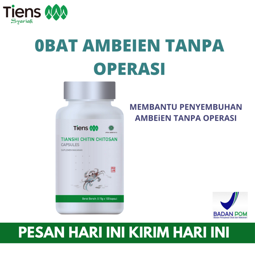 Obat Ambeien Tiens Chitin Chitosan Dan Kalsium Obat Ambeien Tanpa Operasi