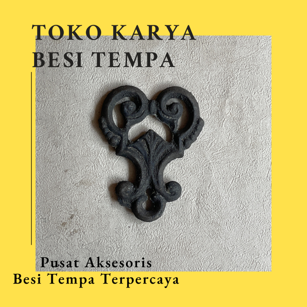 Ornamen Pagar Kembang Cor Besi 279 / Ornamen Besi Tempa / Ornamen Pagar Besi dan Tralis / Aksesoris 