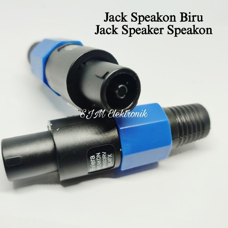 Jack Speakon Biru Jack Speaker Speakon 1PCS