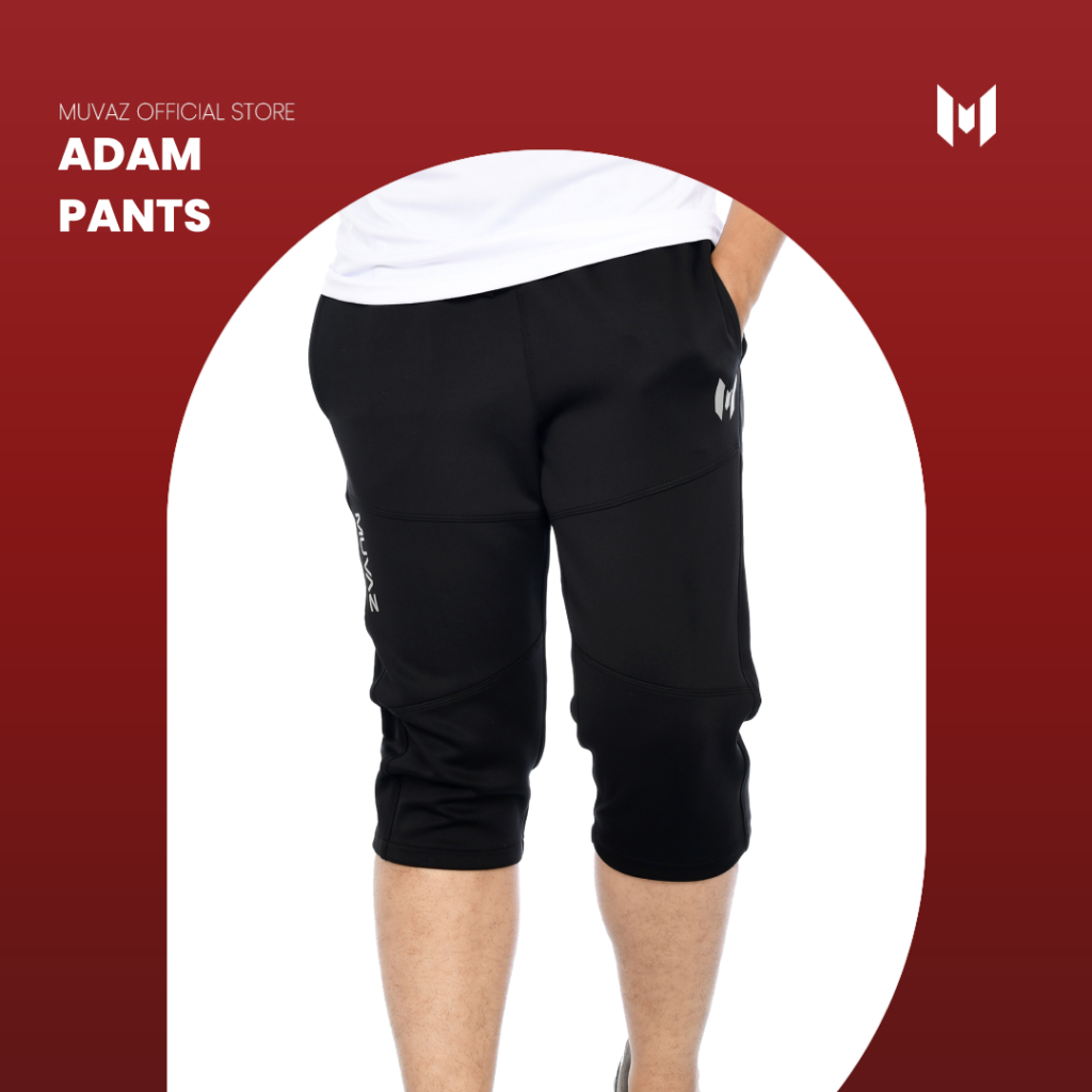 Muvaz Adam-Celana Olahraga Pria 3/4 menutup aurat