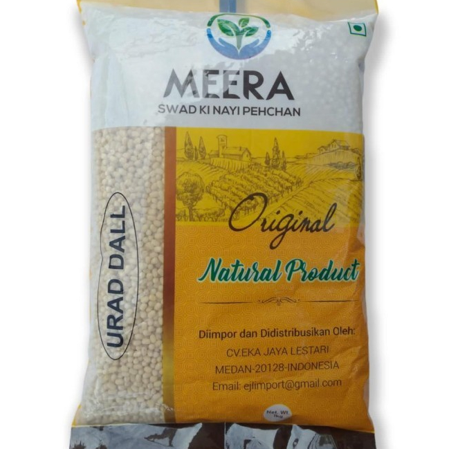 

URAD DALL MEERA 500G / White Urad Gota / Kacang Urad / Urad Dall Whole