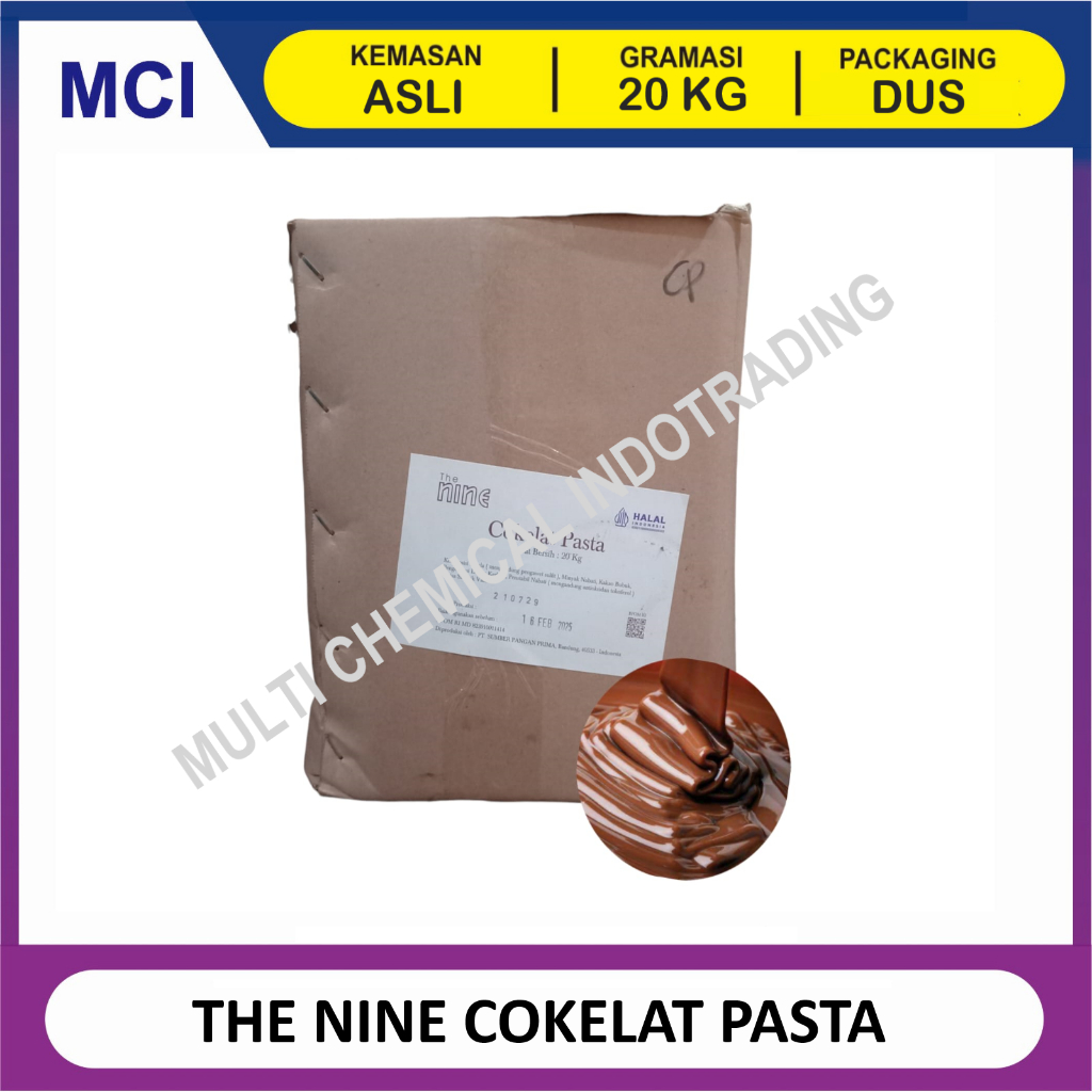 

THE NINE SELAI COKELAT PASTA COKLAT PREMIUM - 1 DUS 20 KG