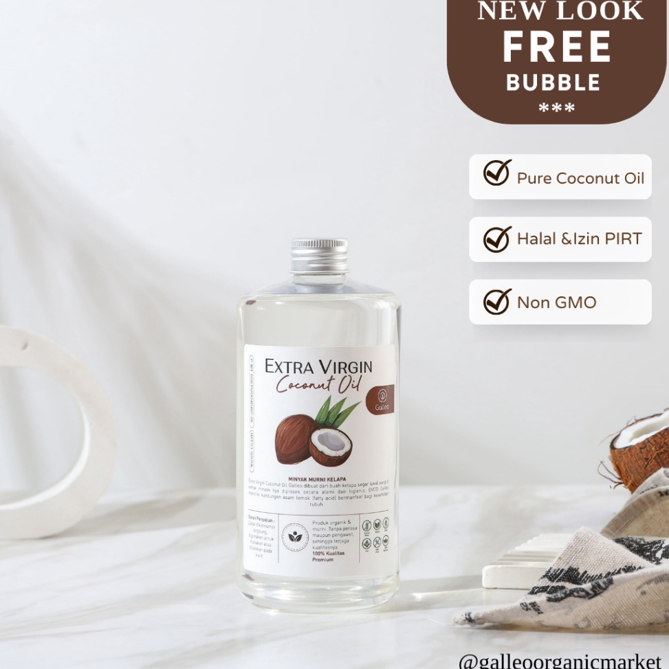 

PROMO ALE GALLEO Extra Virgin Coconut Oil VCO Minyak kelapa Murni 1
