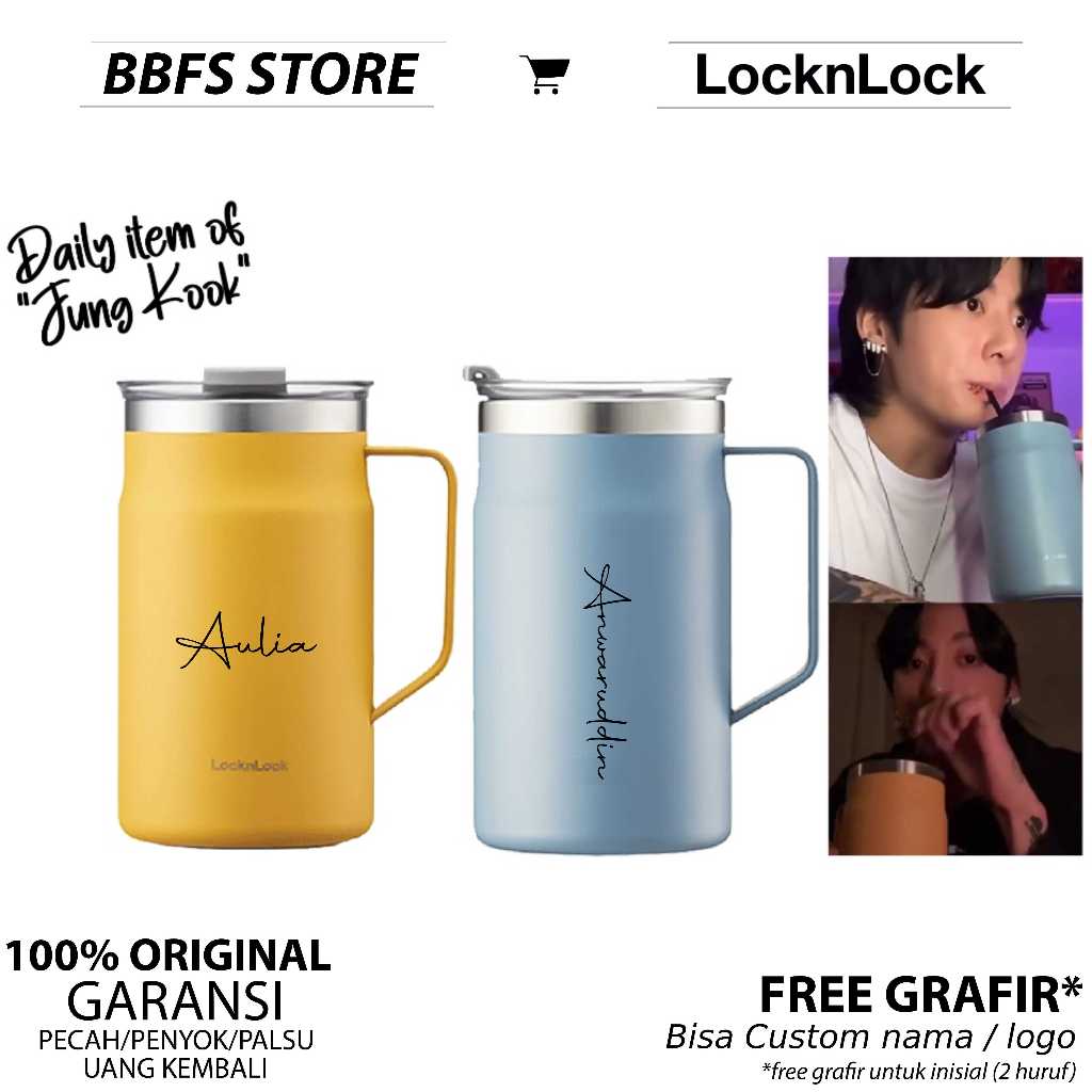 LocknLock Tumbler Metro Mug 600ml // Jungkook Edition LocknLock Tumbler Metro Mug 600ml LHC4282 /