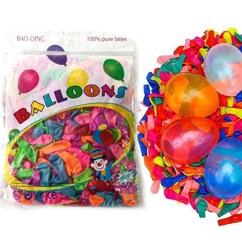 (1 Pack 500 Pcs) Balon Air / Balon Jari Karet Latex / Balon Unyil Kecil Isi Air Perpack Isi 500