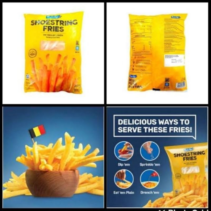 

KENTANG GORENG FRENCHFRIES BEKU BELGIA STRAIGHT CUT DAN CRINCLE CUT KK FOOD CRAFT 1KG TERMURAH PIRINGFOODS