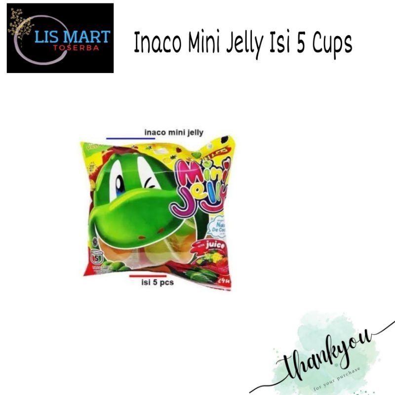 

Inaco Mini Jelly Isi 5 Cups | Jelly Juice | Nata De Coco