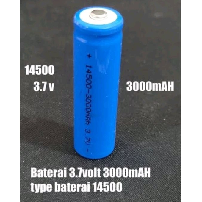 Baterai Cas 14500 3.7V 3000 mah AA