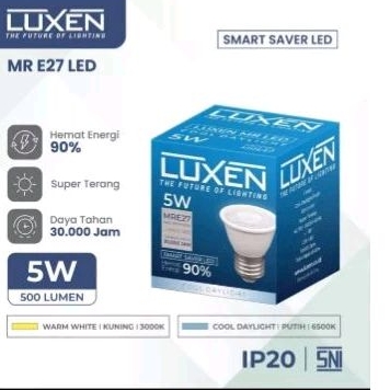 LUXEN LAMPU MR27 BUKAN MR16 5W BERGARANSI